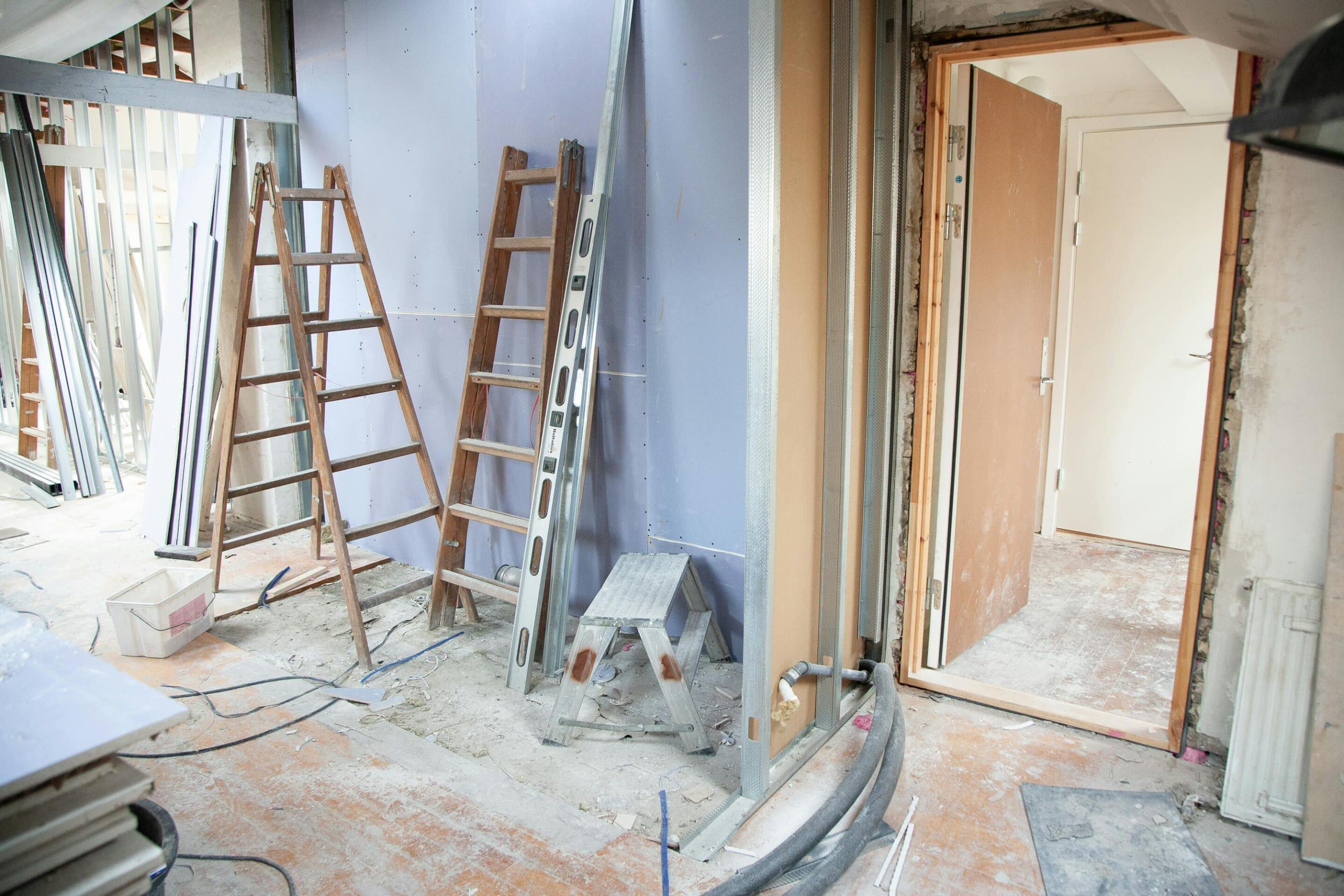 Demolition: one of the first steps in the kitchen renovation process.